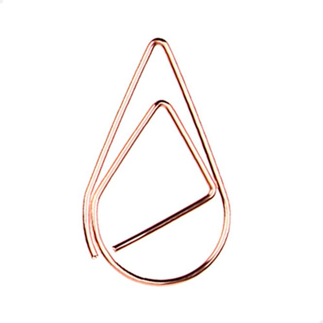 Main Image Paperclips druppel XL koper 50 mm | 50 stuks